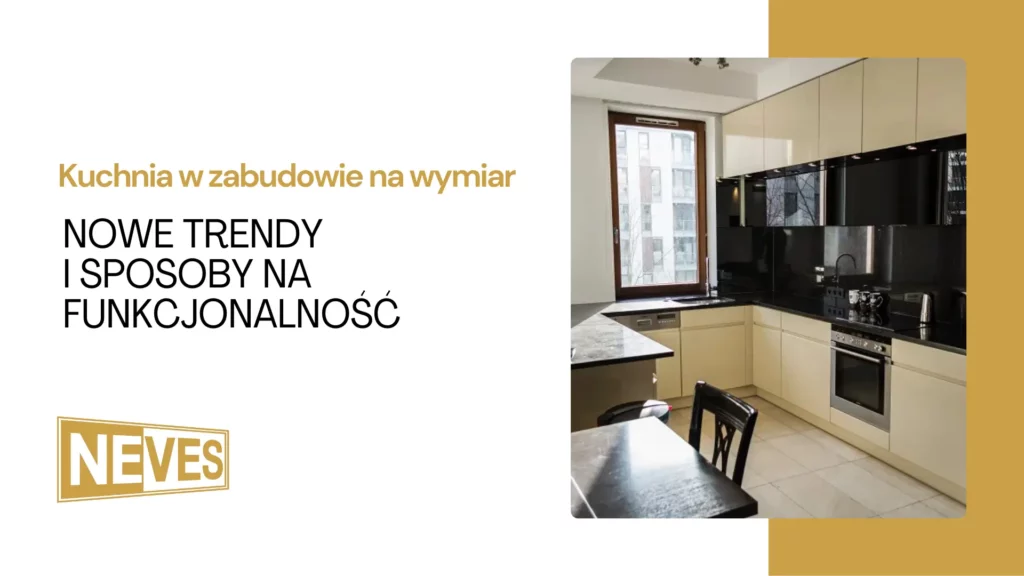 Nowoczesna kuchnia na wymiar z eleganckimi, matowymi frontami i funkcjonalną zabudową pod sufit.